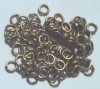 100 5mm Antique Gold Jump Rings
